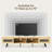 70'' Mid-Century Modern TV Stand with LED Lights Sliding Doors, Media Console for TVs up to 75''-1607543949