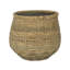 5' Hydrangea Drop-In Tree with Bamboo-Wrapped Cement Pot