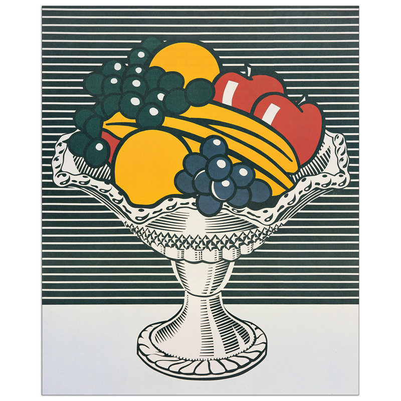 Roy Lichtenstein - No Frame Print on Wood, 87cm H x 68cm W x 1.8cm D