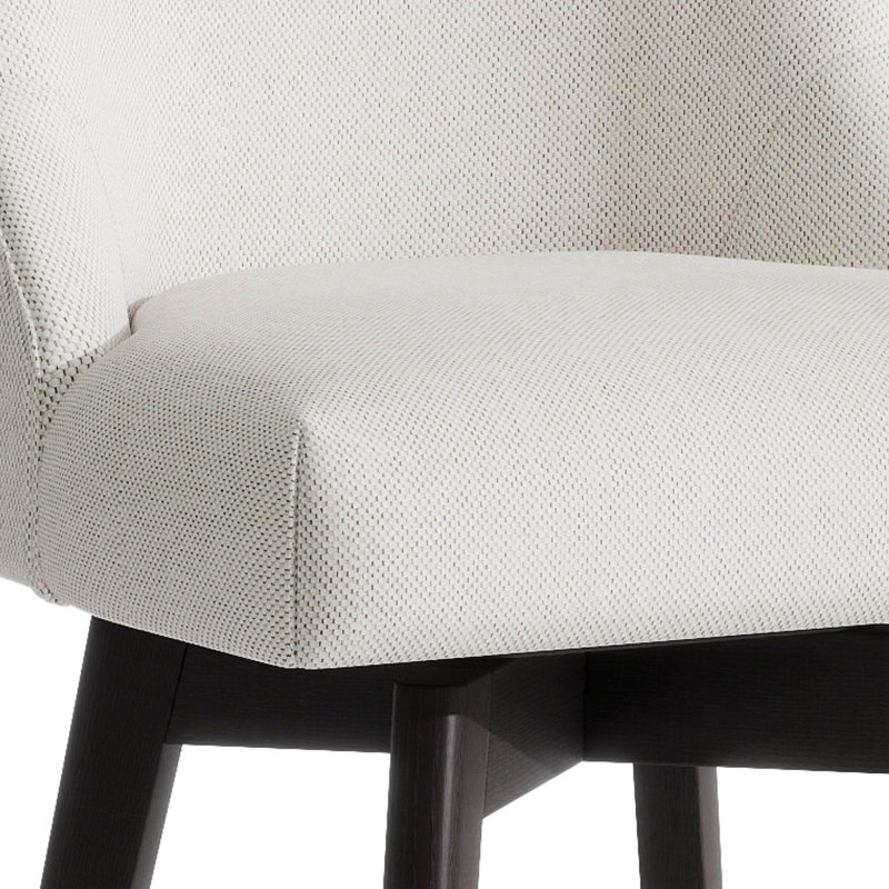 26'' Swivel Bar Counter Stool, Ivory