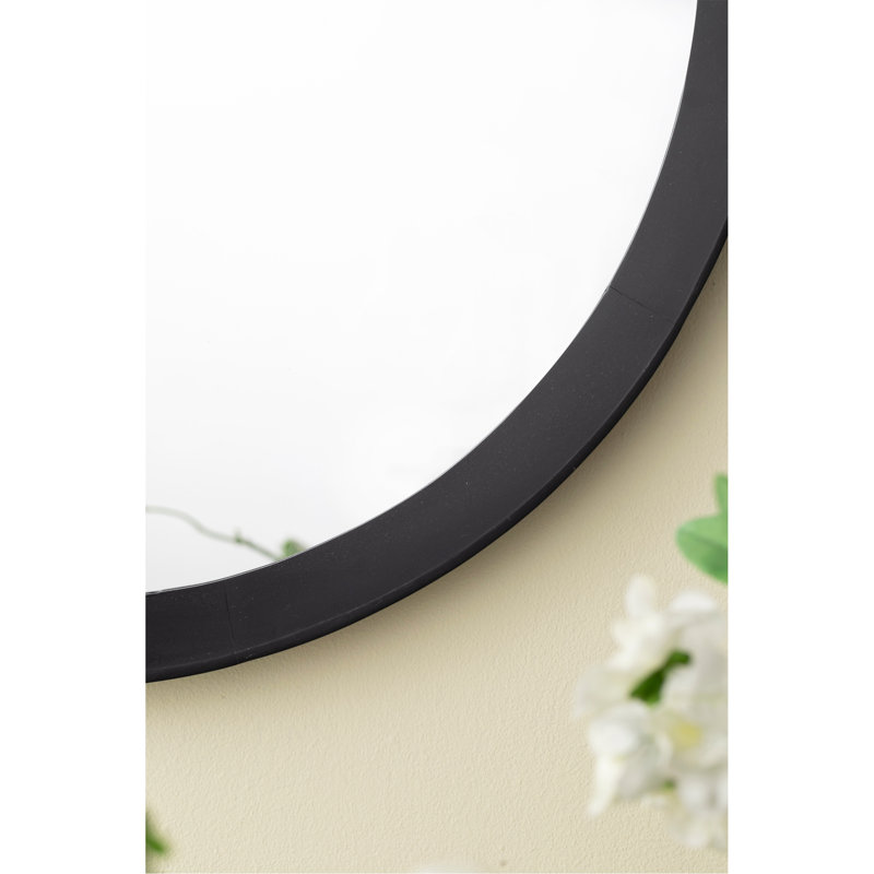 Miroir mural charmant, Noir