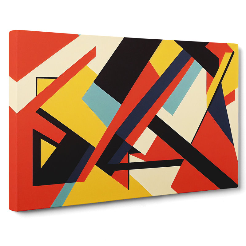 Bauhaus Vol.4 Abstract - Wrapped Canvas, 50cm H x 76cm W x 3cm D