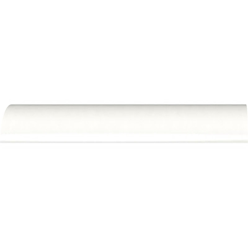H 96'' W D Plastic Moulding, 0.5" H x 96" W x 0.5" D