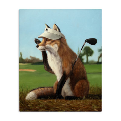 Toile de golf Fox Drive, design par Lucia Heffernan