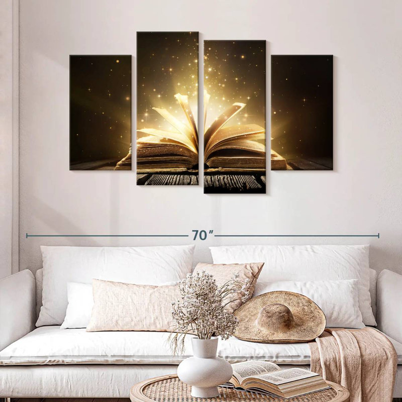 Livre magique Kerner, H 32 po x l 52 po