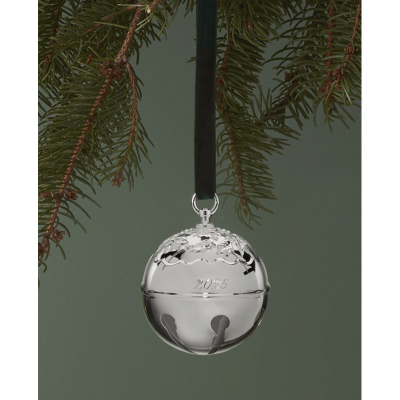 2025 Holly Bell Silverplate Ornament