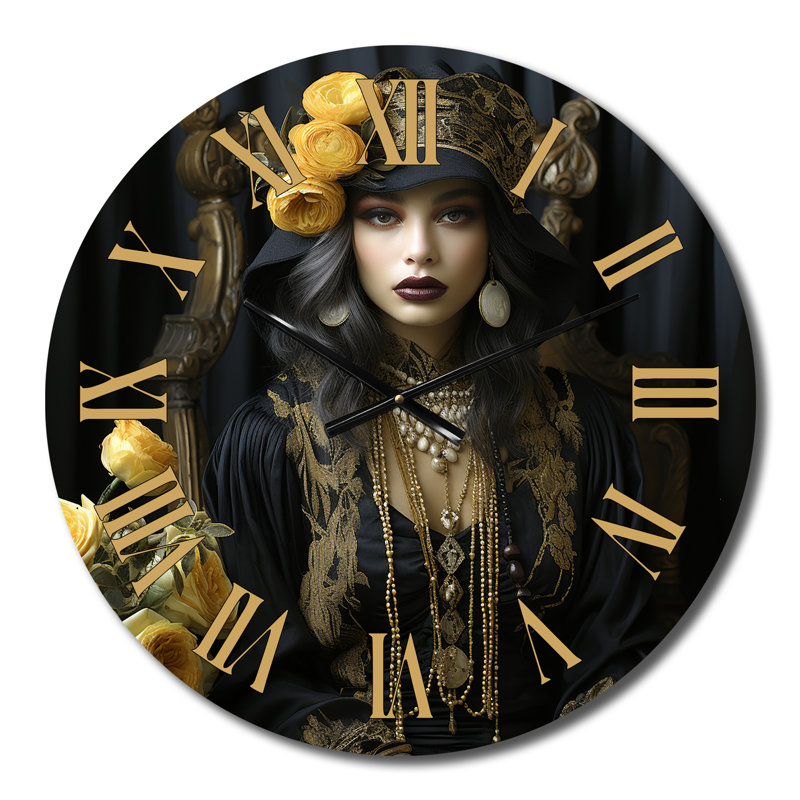 Magnifique horloge murale boho chic, Moyenne