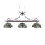3 - Light Dark Bronze Kitchen Island Pendant