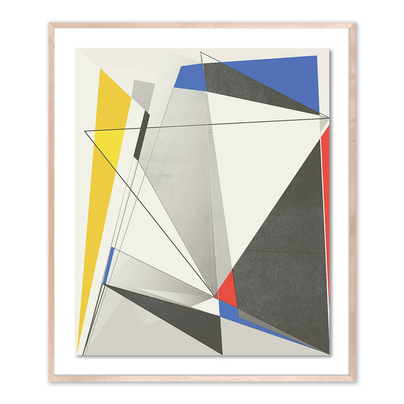 Zeaton Print by Bangbouh Studio, Natural, 60" H x 51" W x 2.5" D