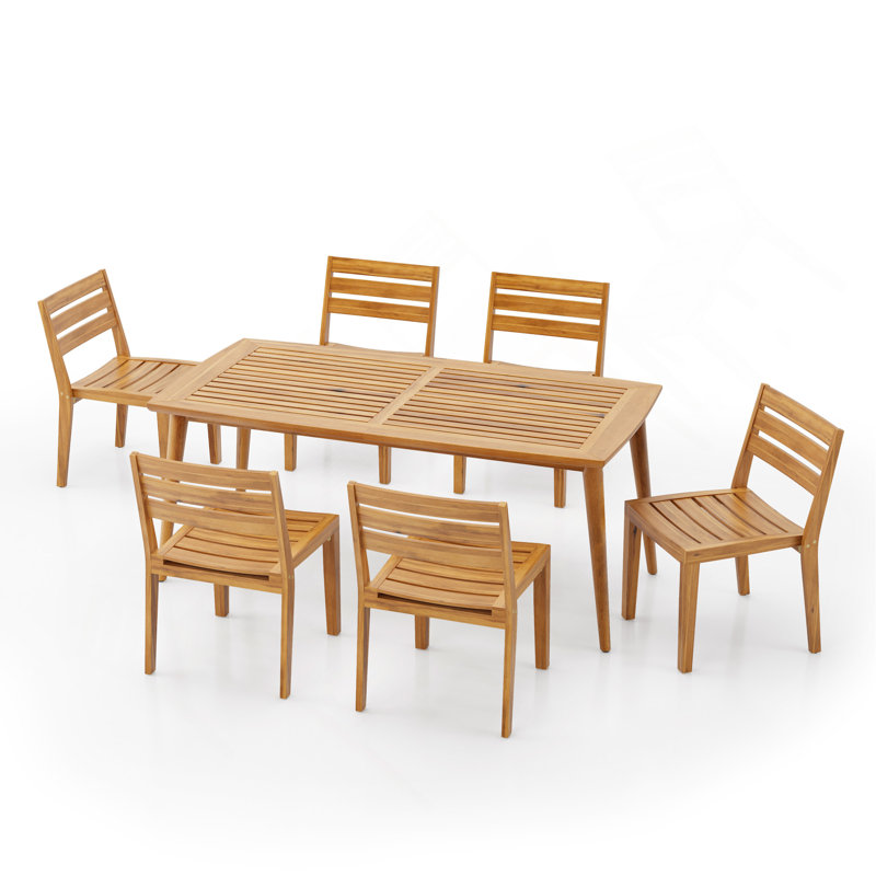 Ensemble repas d'extérieur 7 pièces