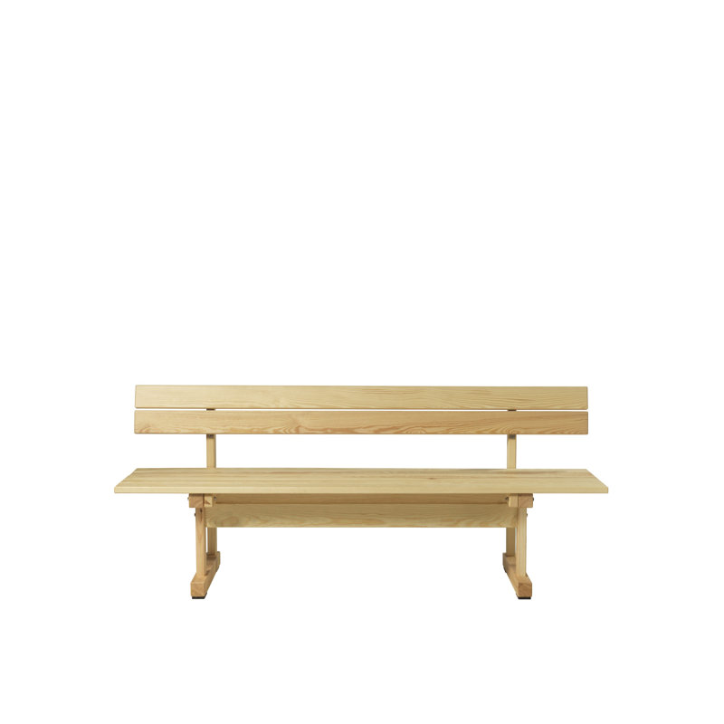 Ermelundene Outdoor Bench, Natural