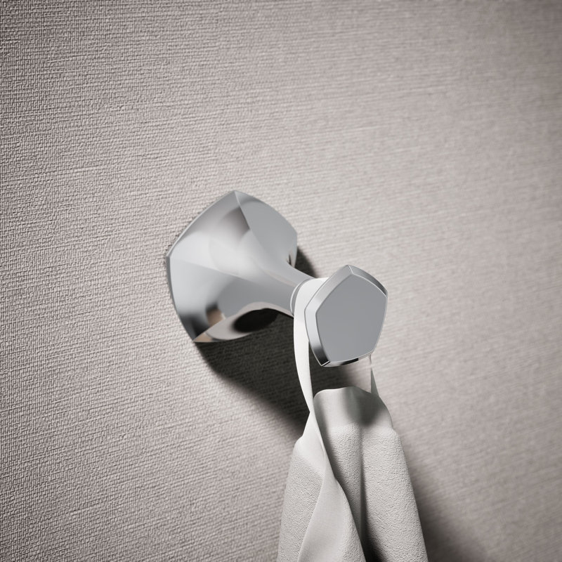Occasion® Wall Mounted Robe Hook, Polished Chrome