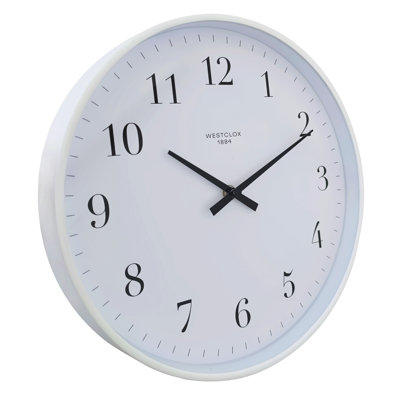 12" White Wall Clock