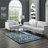 Modway Kalinda Rustic Vintage Moroccan Trellis Area Rug in Beige, Moroccan Blue and Ivory-26713126