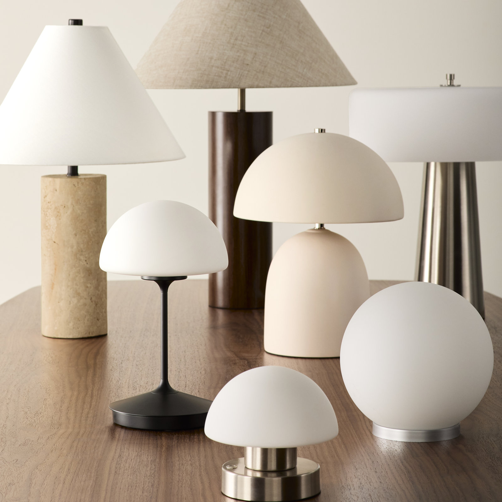 Devina Table Lamp, Silver