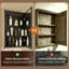 Armoire à pharmacie avec miroir DEL pour la salle de bain avec porte, désembuage, gradation, mode 3 couleurs-1977350082-2004080870