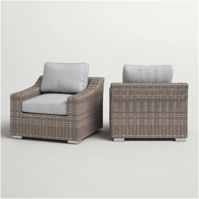 Chaise de patio avec coussins 2