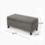 Rangement sophistiqué: repose-pieds contemporain en microfibre