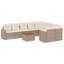 Ensemble de canapé de jardin Vidaxl beige
