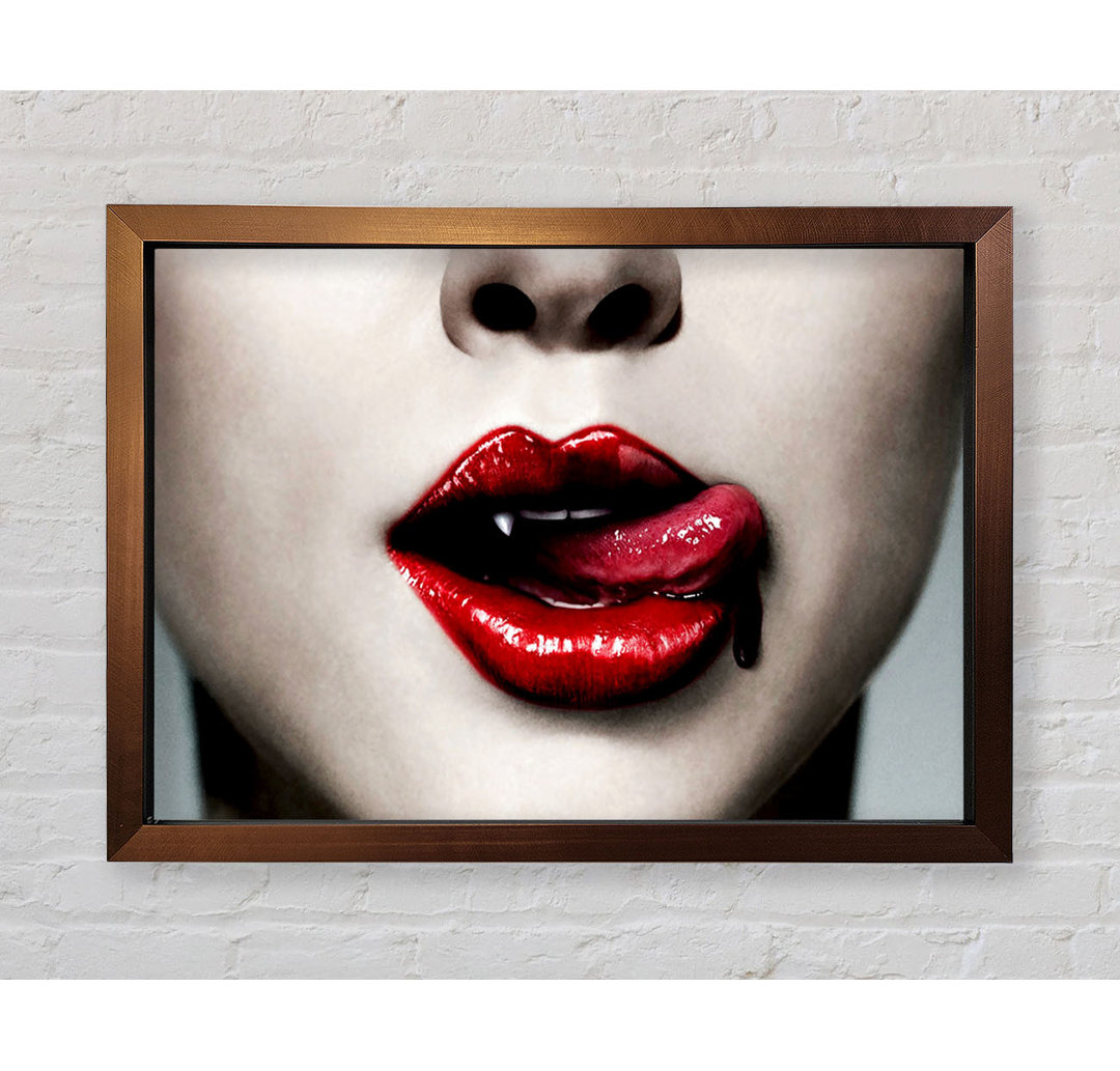 Vampir-Lippen - Druck