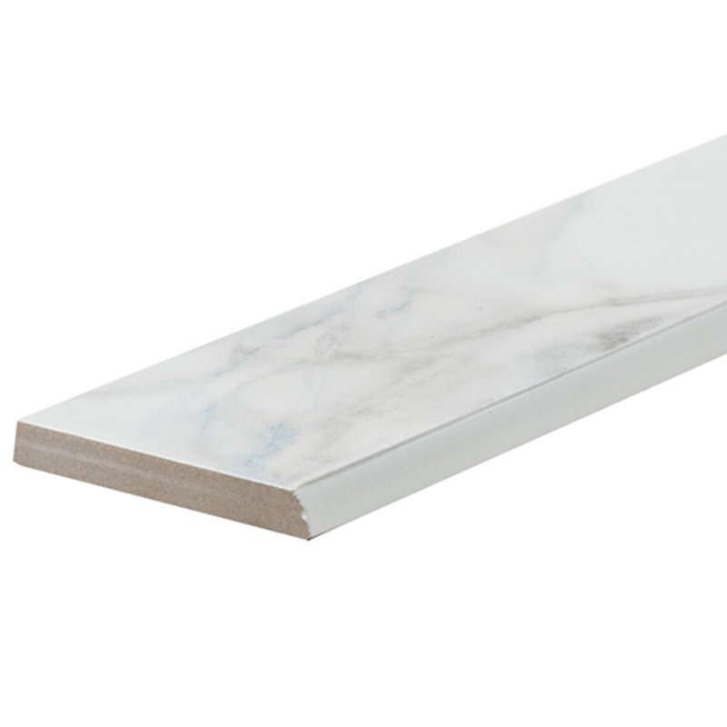 Minerva 2''x13'' Matte Ceramic Bullnose Trim Gray