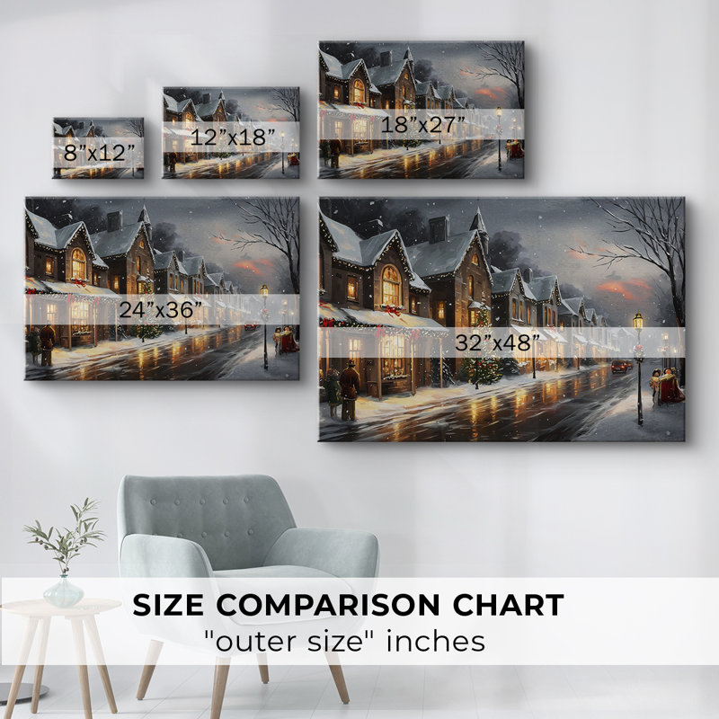 Night of Amber Icicles-Premium Gallery Wrapped Canvas, 18" H x 12" W