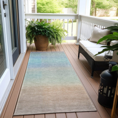 Tapis intérieur / extérieur lavable à la machine Sky Xhevrie