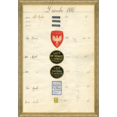 «Apothecary Labels», reproduction d'impression encadrée