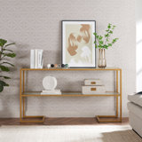 Glass Top Console Table