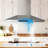 VIKIO 30" 500 CFM Convertible Island Range Hood with 4 LED Lights ,Gesture control and Carbon Filters-119304348