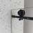 Shower Door 6063 Matte Black - Unframed With -Proof Membrane, Nano Clean, 70Mm 304 Stainless Steel Pulley, Bathroom One Fixed & Movable Door, Big Pulleys, Adjustable , Easy-Cleaning, Stick - 5/16''-122093485