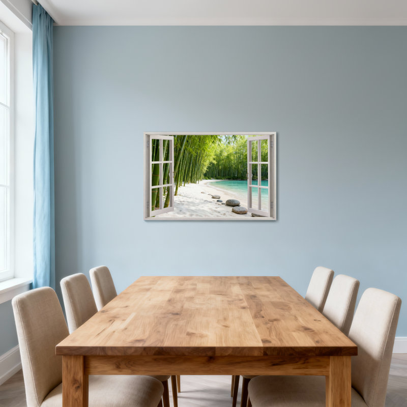 Cadre de fenêtre paysage et nature, H 20 po x l 30 po