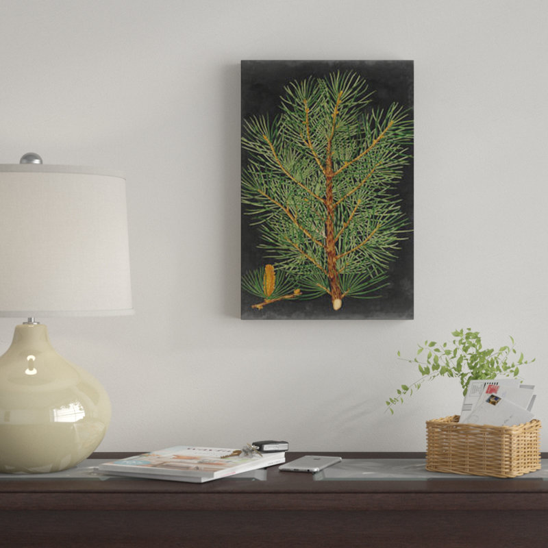 «Dramatic Pine II», impression sur toile, H 26 po x l 18 po x P 1,5 po, Toile tendue, Pas de tapis