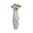 Decorative Wavy Ceramic Accent Table Vase for Home Decor - Tall Flower Vase for Living Room Display with Sculpted Design - 30", Ivory & Tan-1030542458