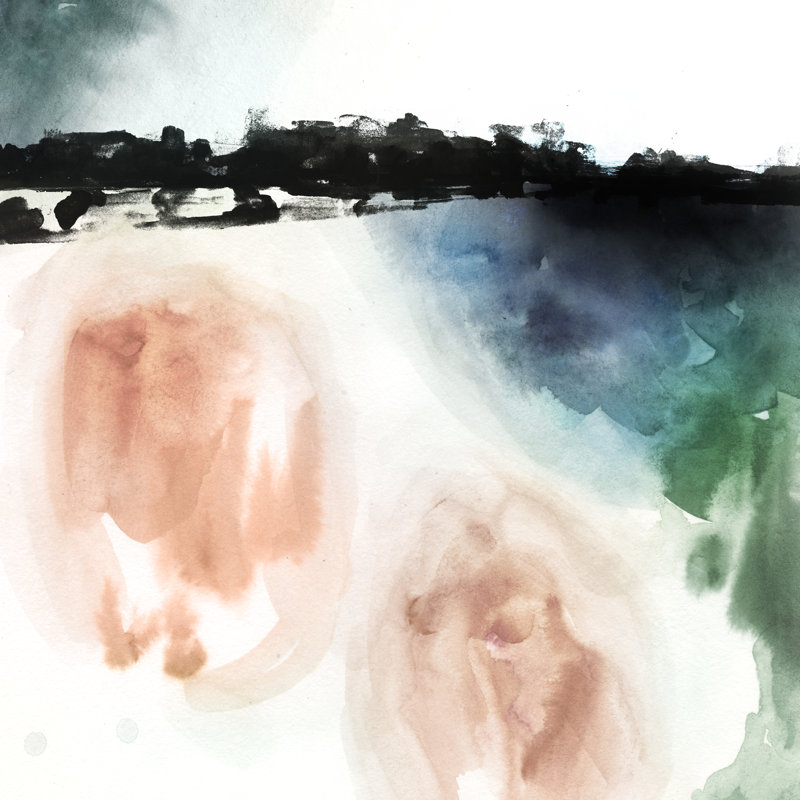 «Boundary Sound II» par Victoria Borges - reproduction d'art sur toile tendue, H 36 po x l 36 po