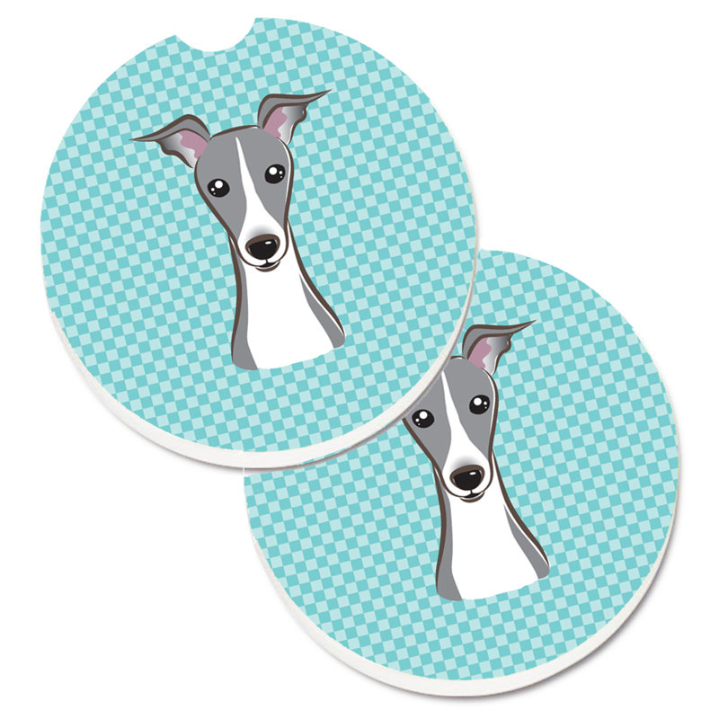 Sous-verre Retriever, Bleu, Lévrier italien