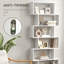 Tabitha 192cm H x 80cm W Geometric Bookcase-52458319