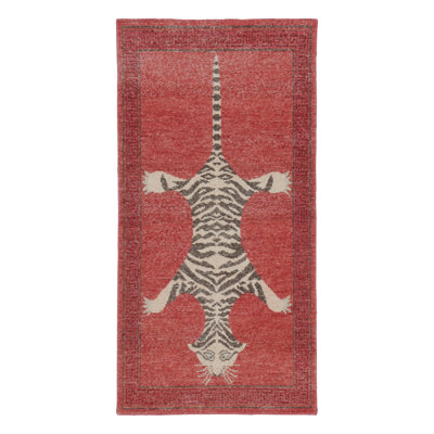 Hand Knotted Wool Geometric Area Rug