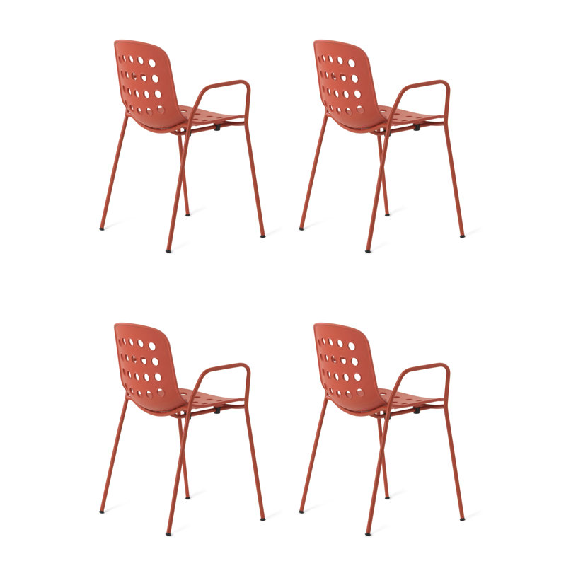 Holi Perforated Armchair, Red