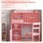Pink Desk and Chair Set with Storage Cabinet and Cork Board-1844234976