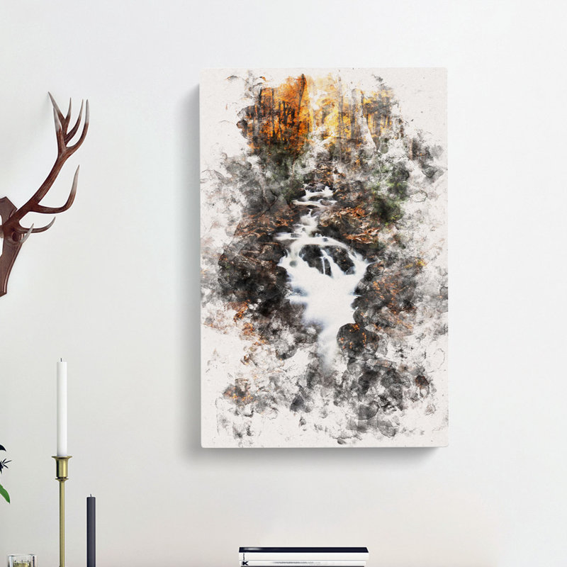 Woodland Stream - Wrapped Canvas, 50cm H x 35cm W x 3cm D