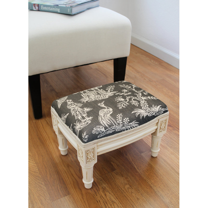 Lydney Upholstered Ottoman, Gray