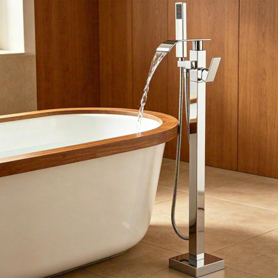 1 Handle Basement Freestanding Tub