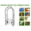 Arche de jardin en métal avec portes Arbor Trellis