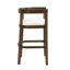 Tabouret de comptoir en bois d'hévéa Gurseese-875389640-875389641