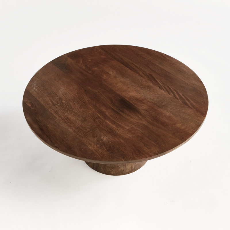 Clayton Solid Wood Coffee Table, Brown