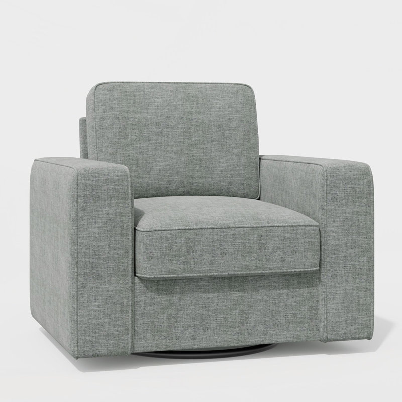 Fauteuil d'appoint pivotant à 360 degrés, Gris