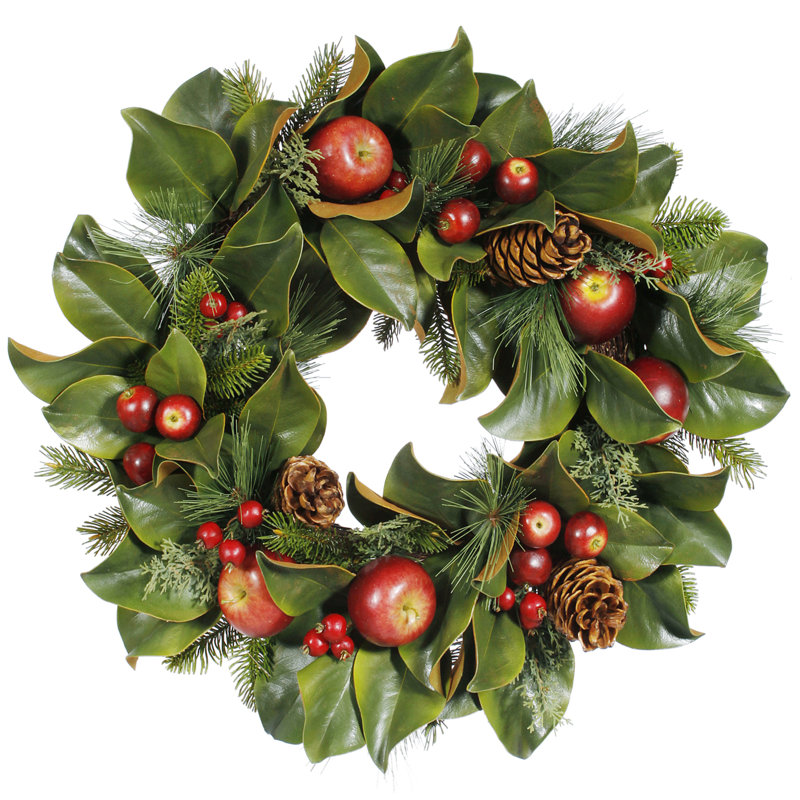 Winward International Faux Pinecone & Apple Wreath