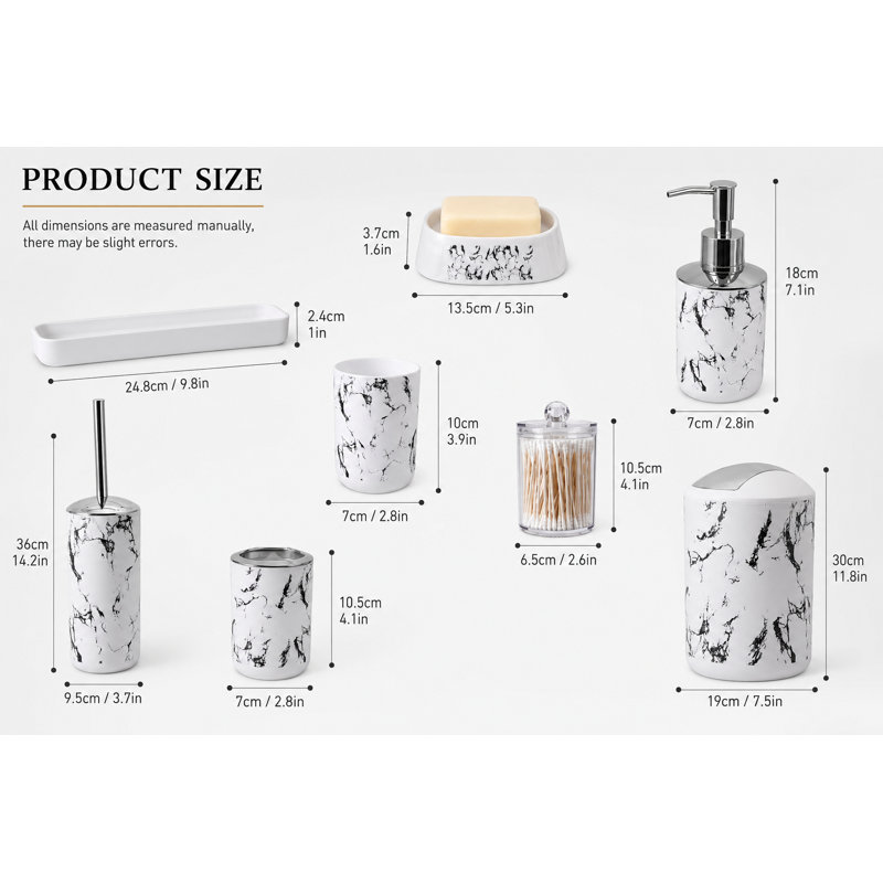 White Bathroom Set