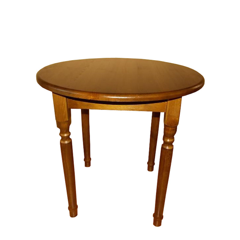 Najarian Pine Oval Solid Wood Dining Table, 75cm H x 60cm W x 60cm D